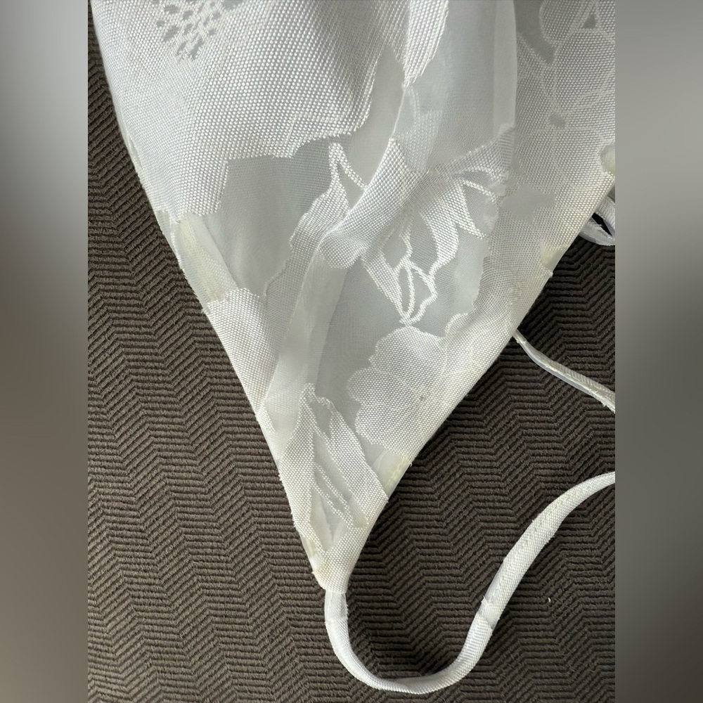 Lulus Feeling Like Forever White Jacquard Organza
Lace-Up Midi Dress - Picture 5 of 6